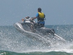 Jetski wave jumping